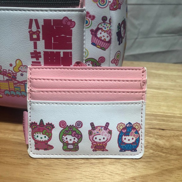 Loungefly Hello Kitty Monsters Mini Backpack with Card Holder NWT